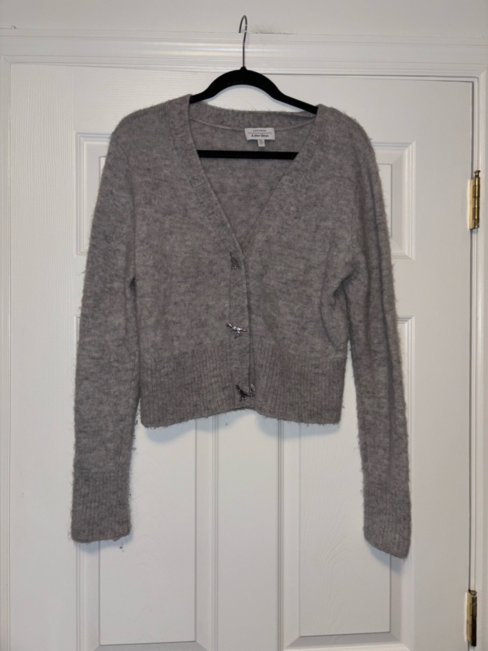 & Other Stories
Women's Grey Dinosaur Button Knit Cardigan small - Picture 5 of 13